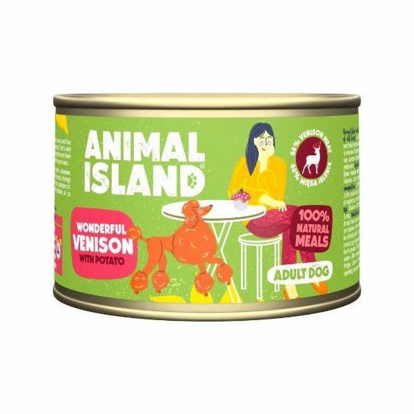 ANIMAL ISLAND Jelen s bramborami - vlhké krmivo pro psy -...