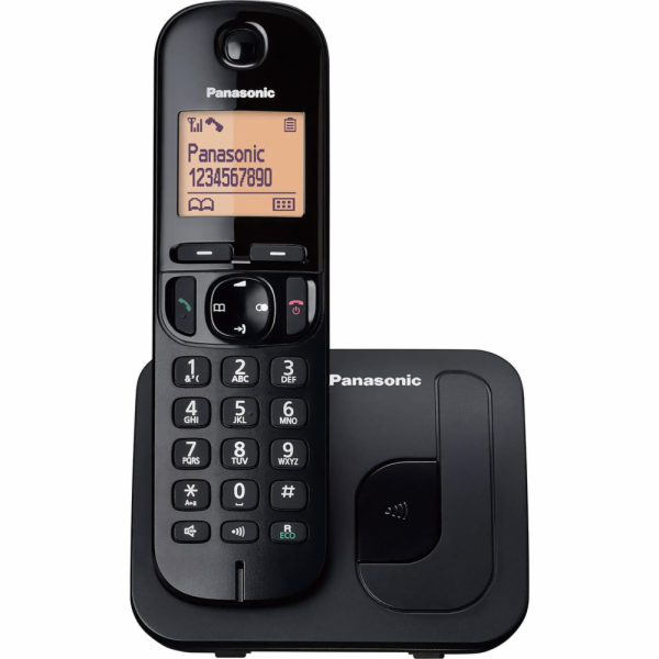 Panasonic KX-TGC210FXB, bezdrát. telefon, černý