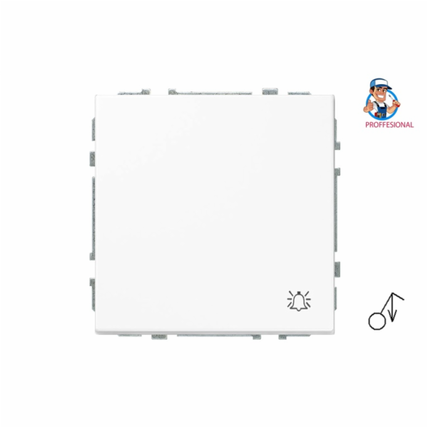 Volací tlačítko LIREGUS EPSILON, barva písková