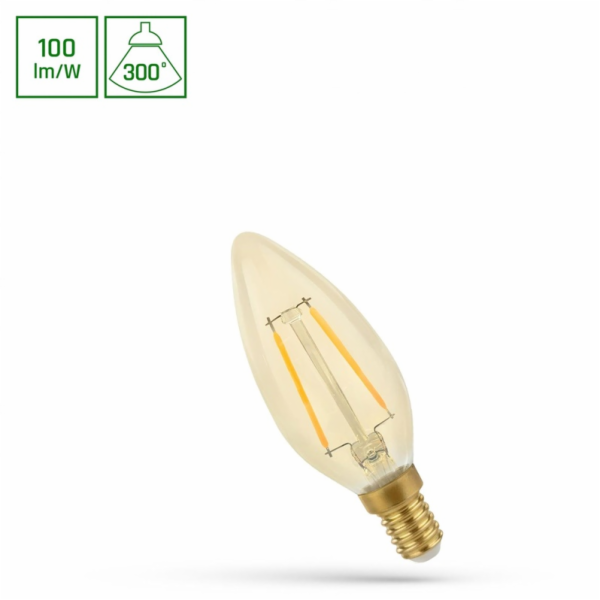 ŽÁROVKA LED E14 B35 4,9W 490LM 2400K