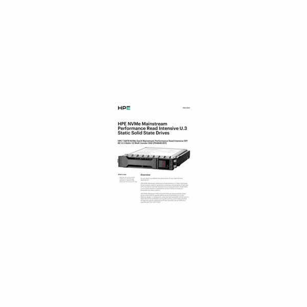 HPE 7.68T NVMeRI SFF BC U.3ST V2 MV SSD