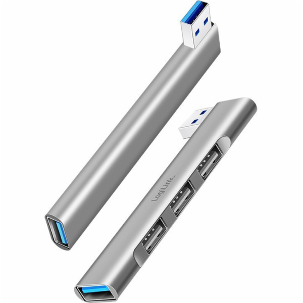 LogiLink Tenký USB-A HUB na 1x USB-A 3.0 3xUSB-A 2.0
