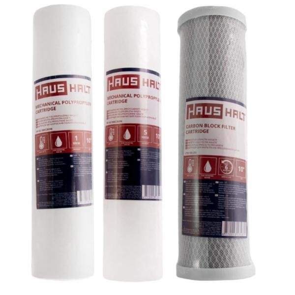 HAUSHALT Sada pololetních filtračních patron Haushalt 10"
