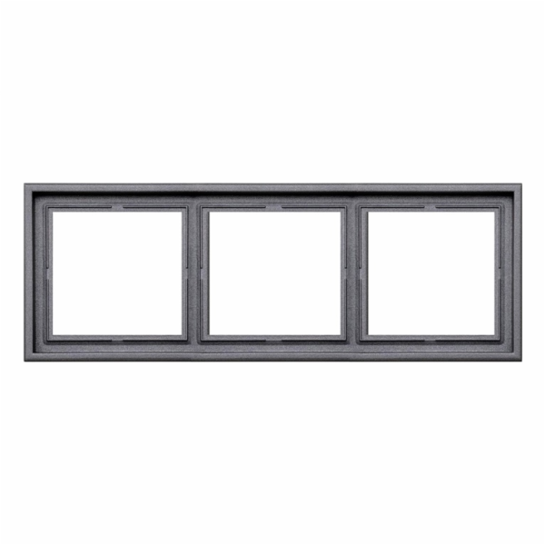 Trojrámeček LIREGUS MODERN, matně černý