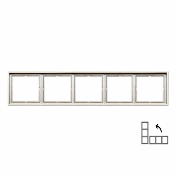 Pětimístný rám LIREGUS MODERN, barva šampaňského