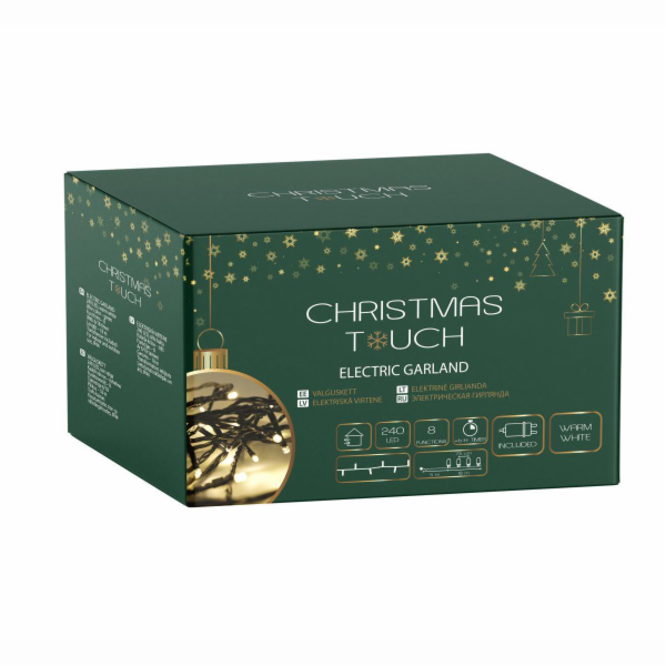 Vánoční girlanda Touch, 18 m, teplá bílá