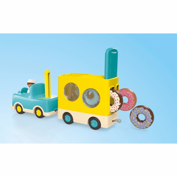 Playmobil 71702 Junior: Verrückter Donut Truck mit Stapel...