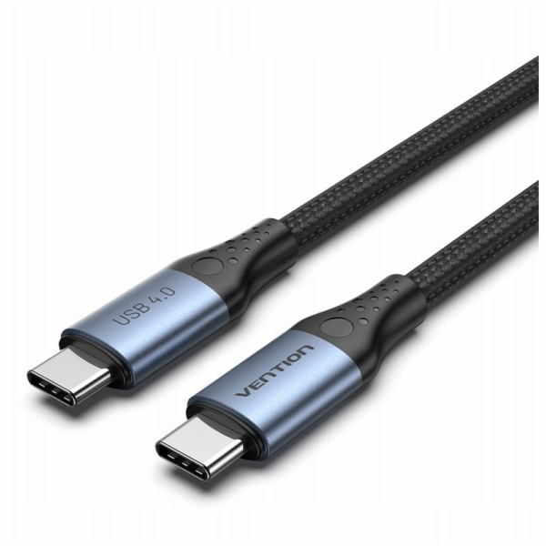 USB-C kabel na C Vention USB 4.0 5A 40Gbps oplot 1m