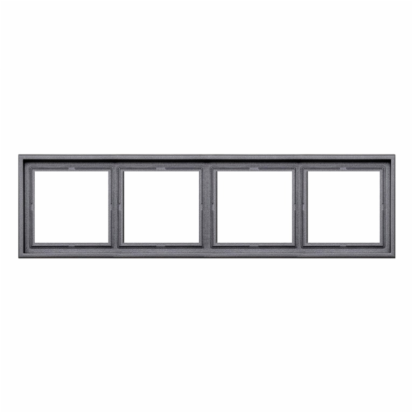 Čtyřmístný rám LIREGUS MODERN, matně černá