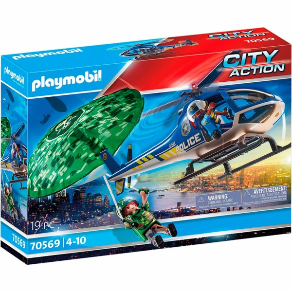 Playmobil 70569 City Action - Polizei-Hubschrauber: Falls...