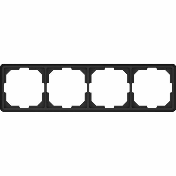 VILMA Čtyřmístný rám ST150, matně černý