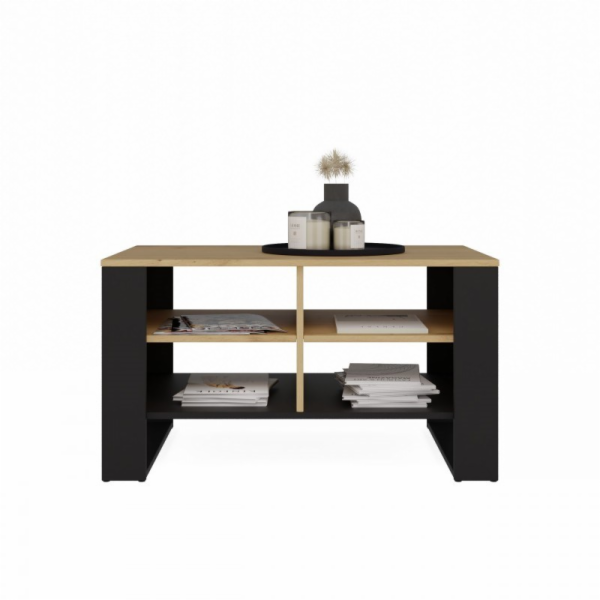 KÁVOVÝ STOLEK MODERN 4P SLIM ARTISAN ČERNÁ NOHA