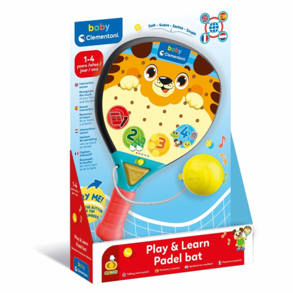 CLEMENTONI Interaktivní hračka Paddle raketa