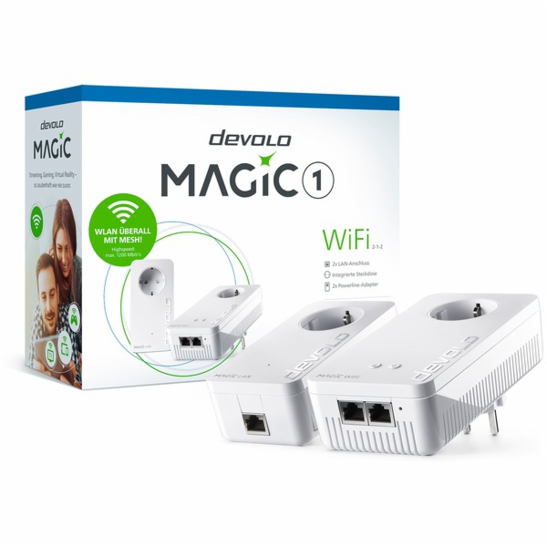 Devolo Magic 1 WiFi 2-1-2 Starter Kit (zwei Adapter)