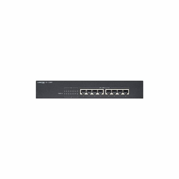 LANCOM GS-1208P - Prepínac - nerízený - 8 x 10/100/1000 (...