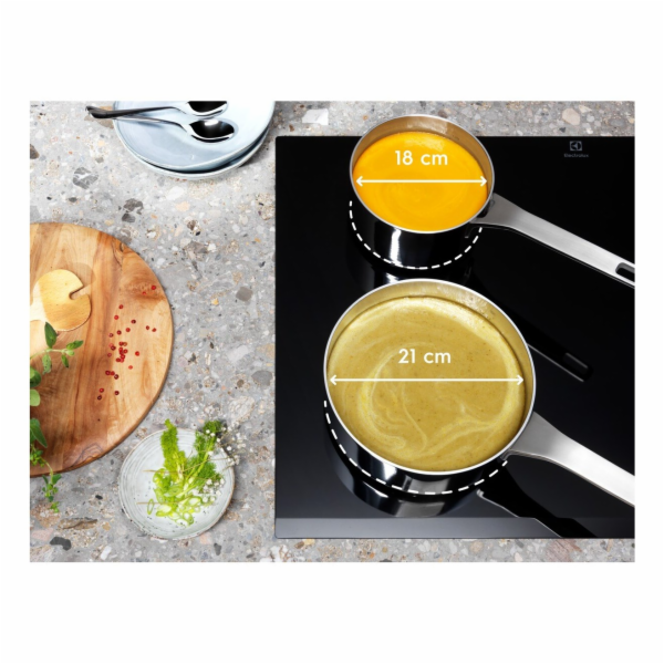 Electrolux EIV734 Černá Vestavěné 68 cm Indukční varná de...