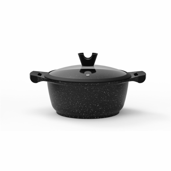 Hrnec Domoletti Black Marble, 24 cm, 4 l