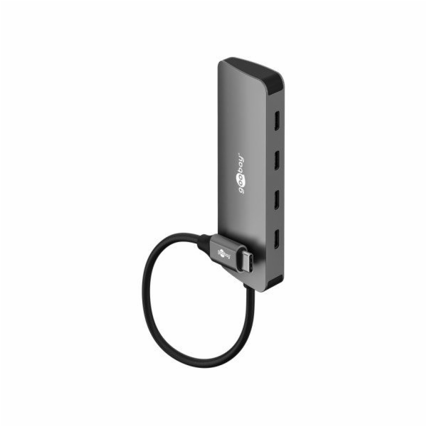 Goobay&nbsp;Goobay&nbsp;Slim&nbsp;4portový&nbsp;rozbočovač&nbsp;USB&nbsp;typu&nbsp;C&nbsp;(šedý)