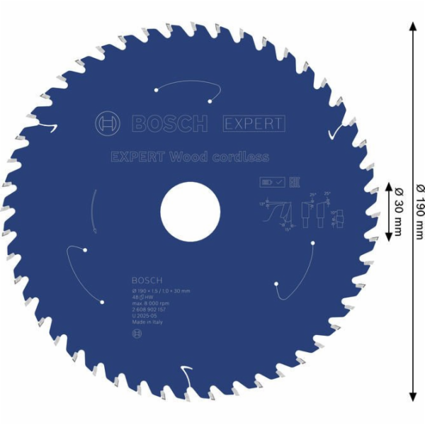 Bosch PILOVÝ KOTOUČ EX WO H 190x30-48