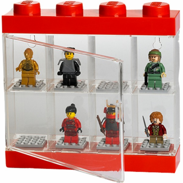 Room Copenhagen Vitrína na 8 minifigurek LEGO červená (če...
