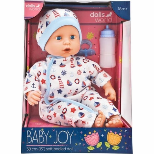 Dolls World - Miminko Baby Joy BLUE - 38 cm