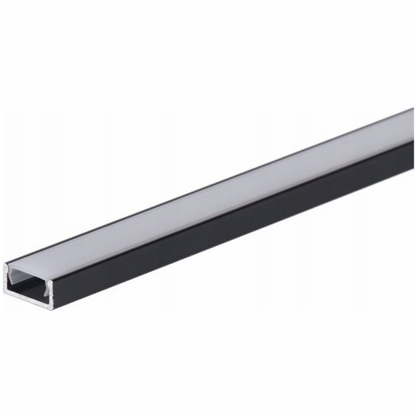 Prescot Basic 2M LED profil s matným krytem, černý B-BL2ML