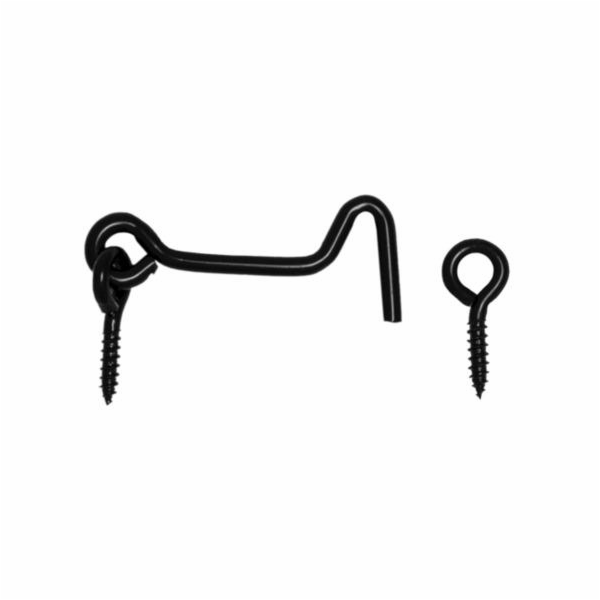 Háček Domax, černý, 60 mm