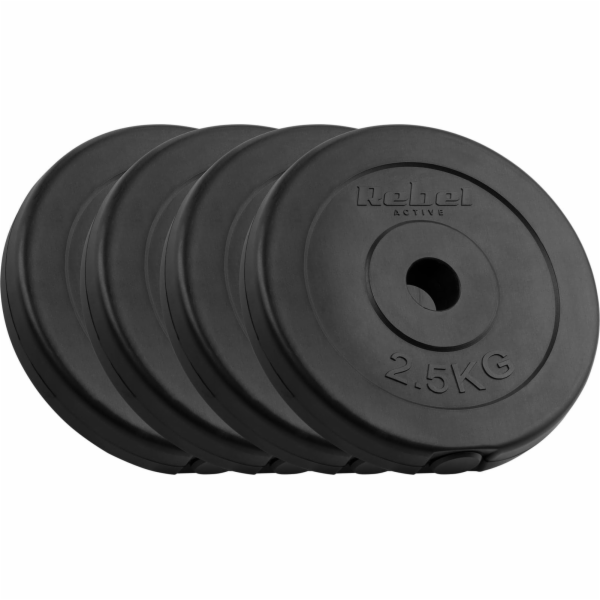 Rebel Sada bitumenových závaží 4x2,5kg, otvor 31mm, klasi...