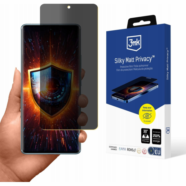 3mk ochranná folie Silky Matt Privacy pro Redmi Note 14 P...