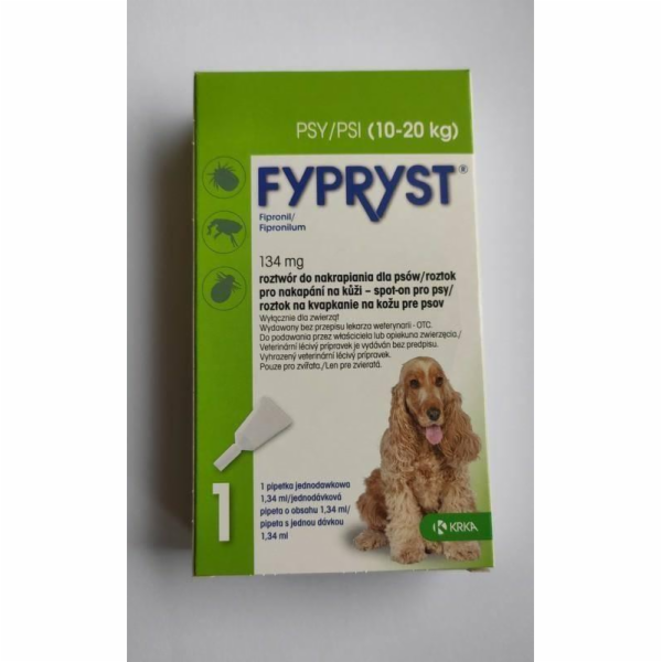 FYPRYST 134mg M (10-20kg) - kapky proti blechám a klíšťat...