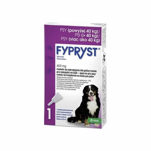 FYPRYST 402mg XL (40-60kg) - kapky proti blechám a klíšťa...