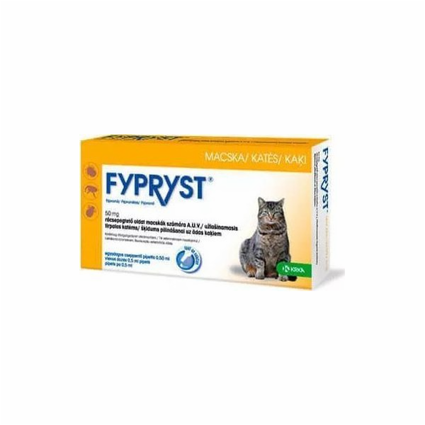 FYPRYST 50mg - kapky proti blechám a klíšťatům pro kočky ...