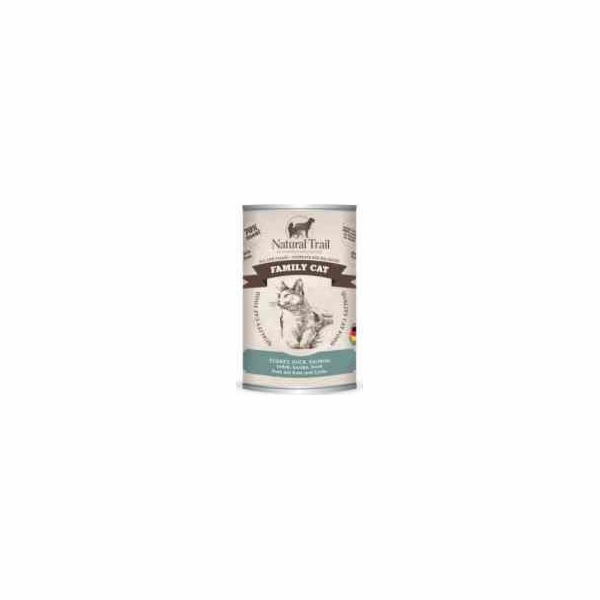 NATURAL TRAIL Family Cat Turkey, duck, salmon - mokré krm...