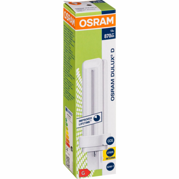 Osram DULUX D Energiesparlampe 13W/827 G24D-1 FS1