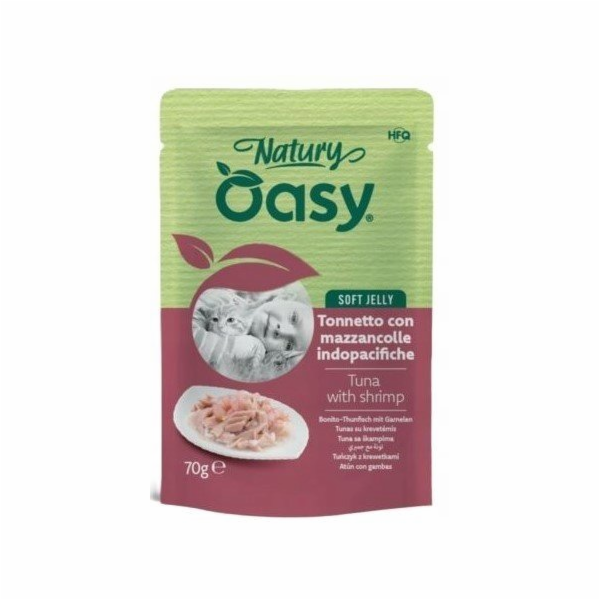 OASY Natury Soft Jelly Tuna with shrimp - mokré krmivo pr...