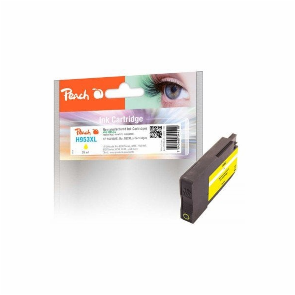 Peach Repasovaná kazeta Patrone HP č. 953XL žlutá s OEM č...