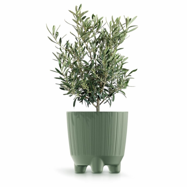 Hrnec Prosperplast Ryfo, plast, H 12,6 cm, zelený