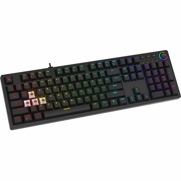 Mechanická klávesnice Savio Tempest x2 RGB, Outemu RED