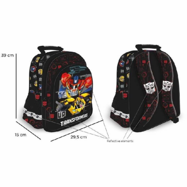 Starpak ŠKOLNÍ BATOH TRANSFORMERS ŠEDÝ 206201