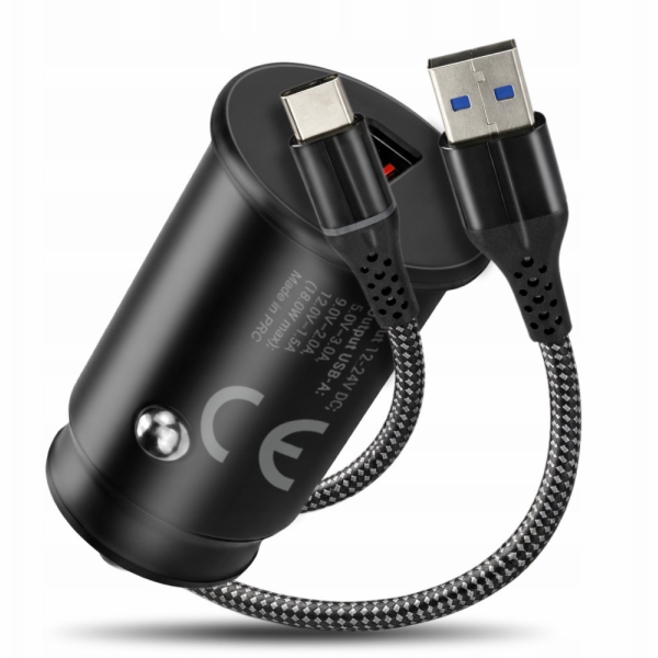 everActive Autonabíječka CC-15QC QC3.0 18W 1xUSB + 1m kab...