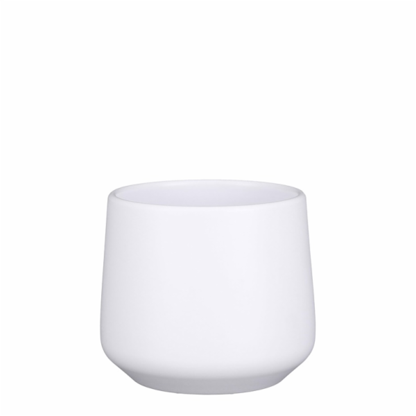 Hrnec Mica Amber 1087663, keramika, H 17 cm, bílý
