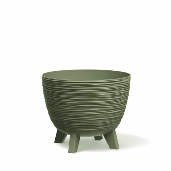 Hrnec Prosperplast Furu, plast, H 23,6 cm, zelený
