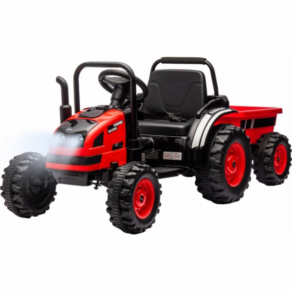 Elektrický traktor s vlečkou Milly Mally Farmer červený
