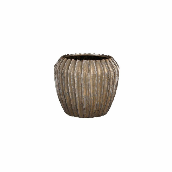 Květináč Mica 1133953, keramický, O 24 cm, hnědý