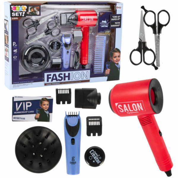 LeanToys Chlapecká kadeřnická sada: fén, zastřihovač vlas...