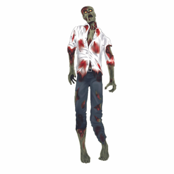 Halloween 2D dekorace zombie doktor, 150 cm