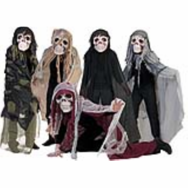 Halloween&nbsp;pelerína&nbsp;s&nbsp;lebkou&nbsp;a&nbsp;LED&nbsp;osvětlením,&nbsp;červená