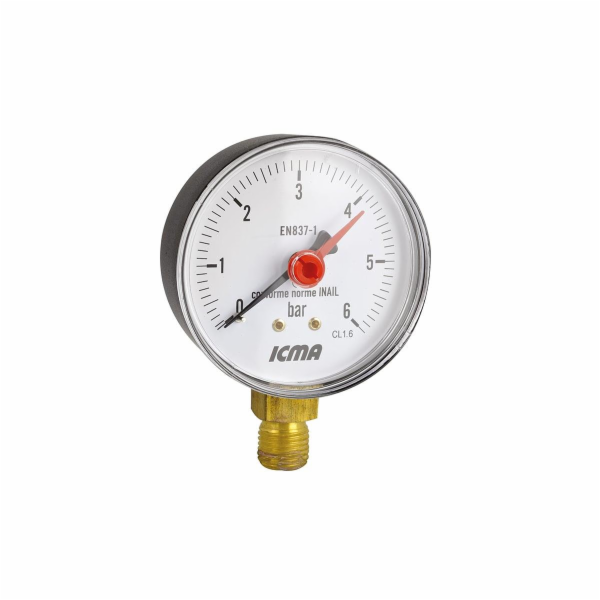 Manometr ICMA 1/4", 63 mm, 6 BAR