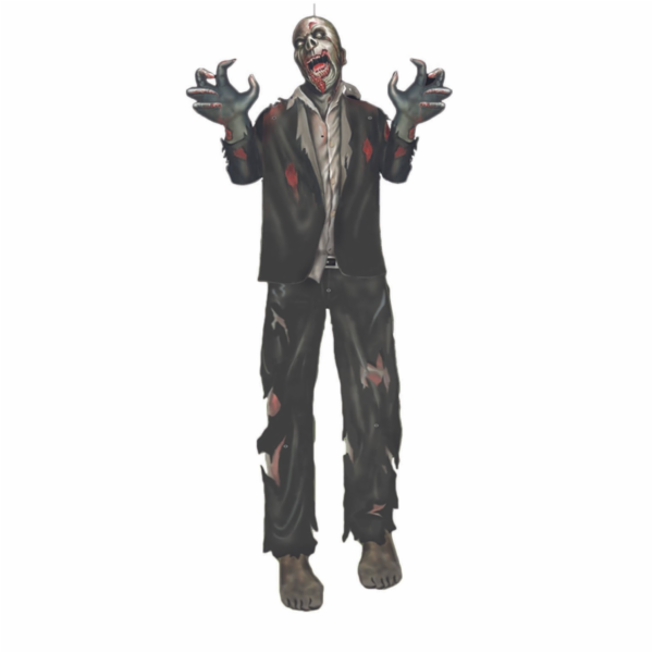 Halloween 2D dekorace zombie advokát, 150 cm