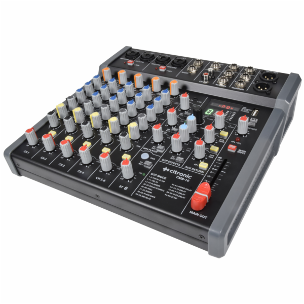 Citronic CMB-10, mixážní pult DSP USB/PC/BT přehrávač